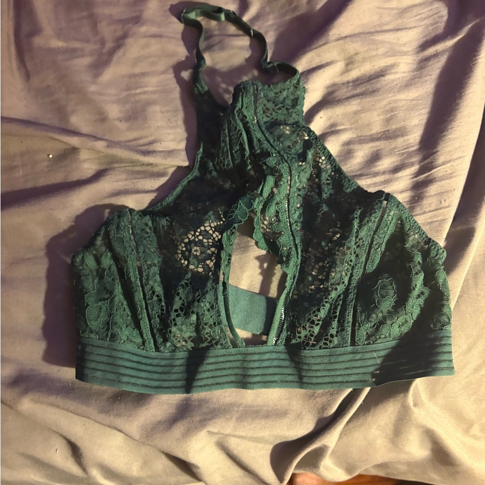 Victoria's Secret Teal Lace Bralette